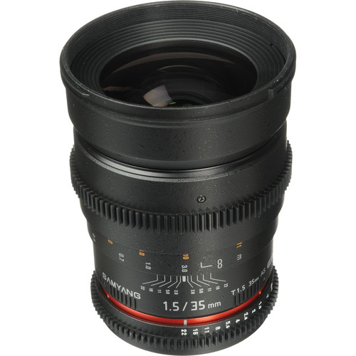 لنز ۳۵ سامیانگ سینمایی | Samyang 35mm T1.5 Cine Lens for Canon EF